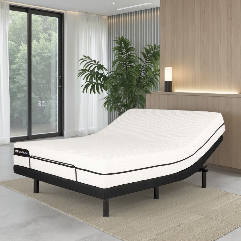 Lifestyle image of the  Iadjust Silver Qb Adjustable Base from Forty Winks