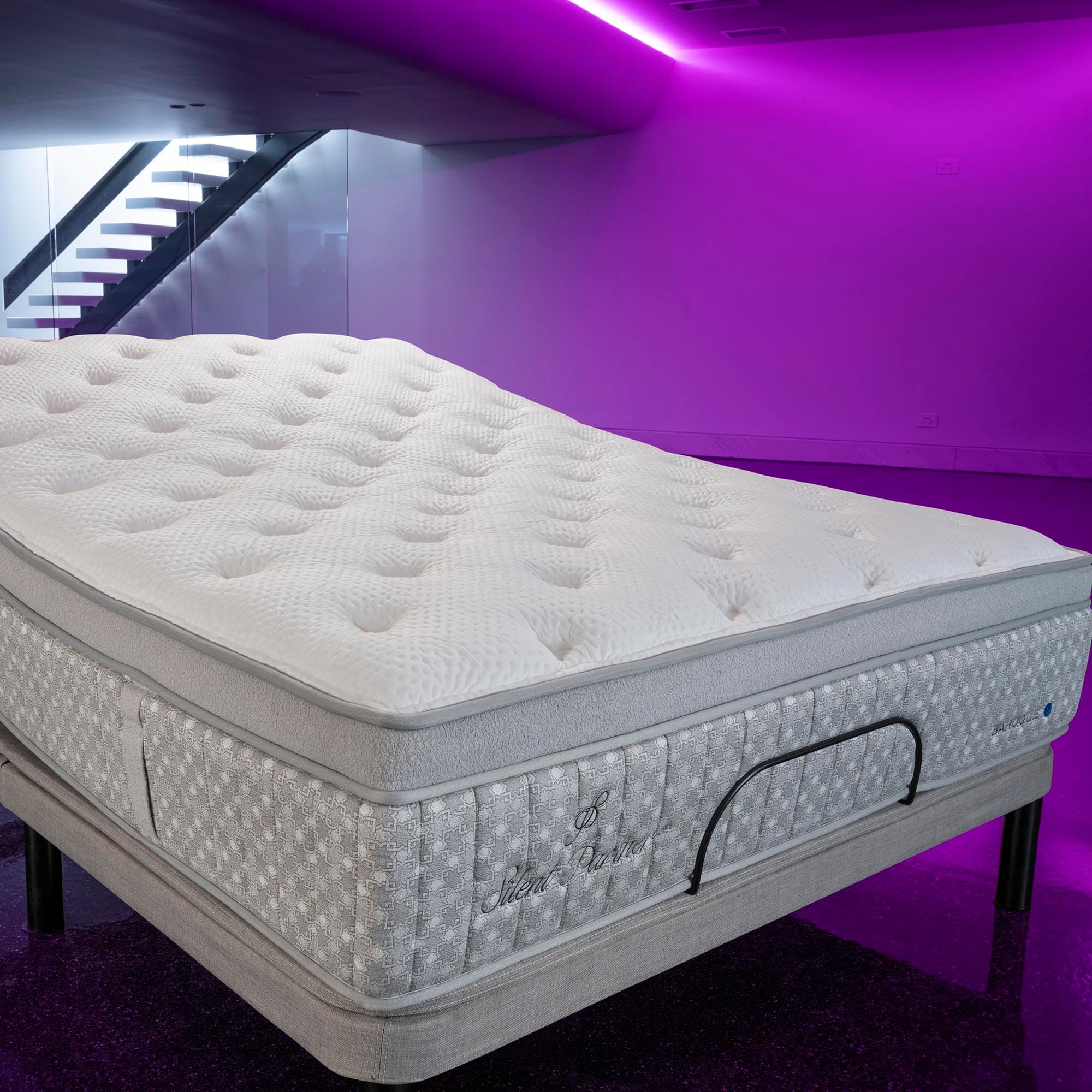 Lifestyle image of the  Baroque Articulated Medium Mattress Qb from Forty Winks