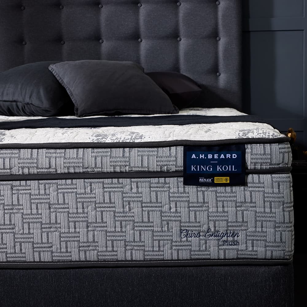 Detail image of the  Chiro Enlighten Plush  Kb Mattress from Forty Winks