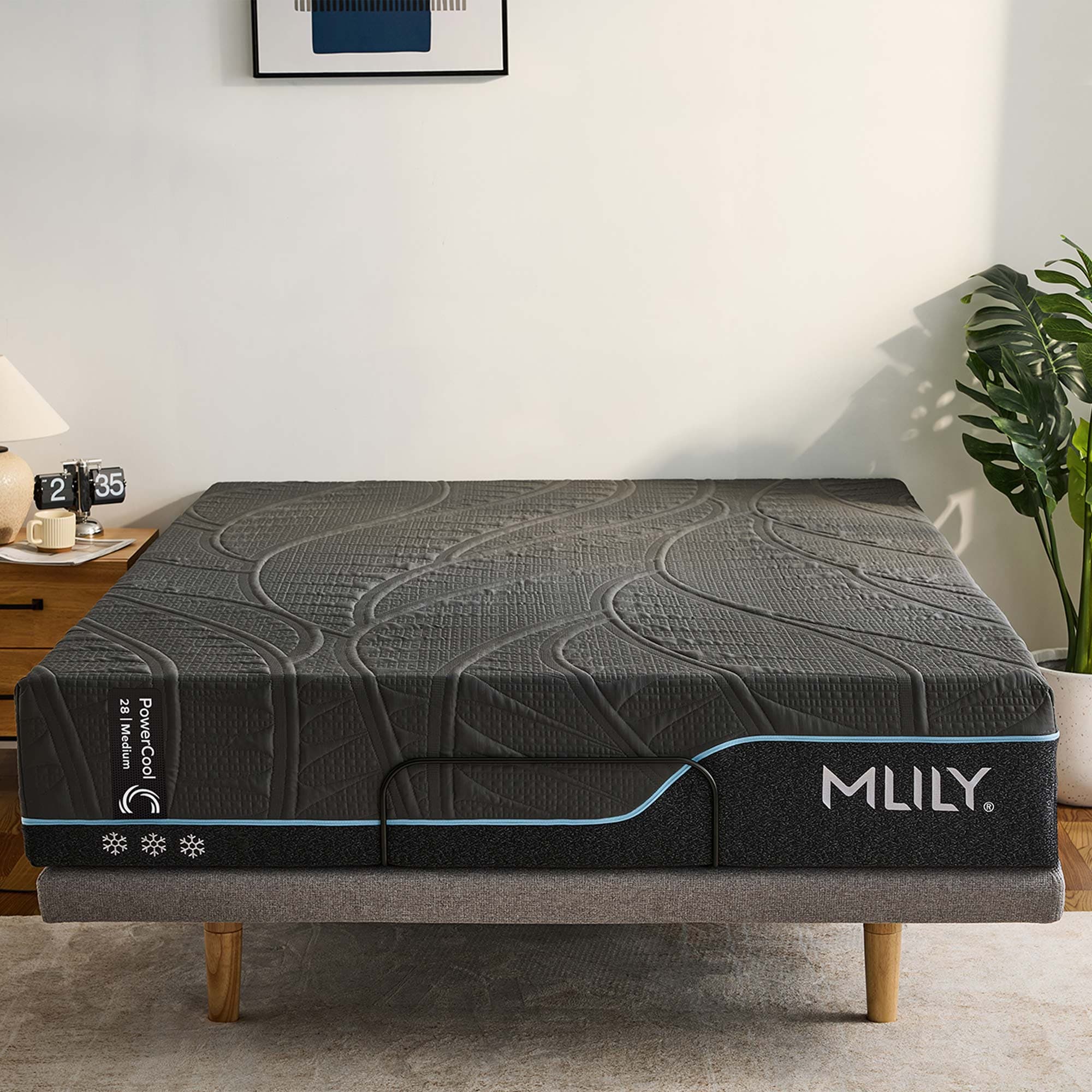 Lifestyle image of the  Mlily Powercool 28 Medium Mattress Qb from Forty Winks