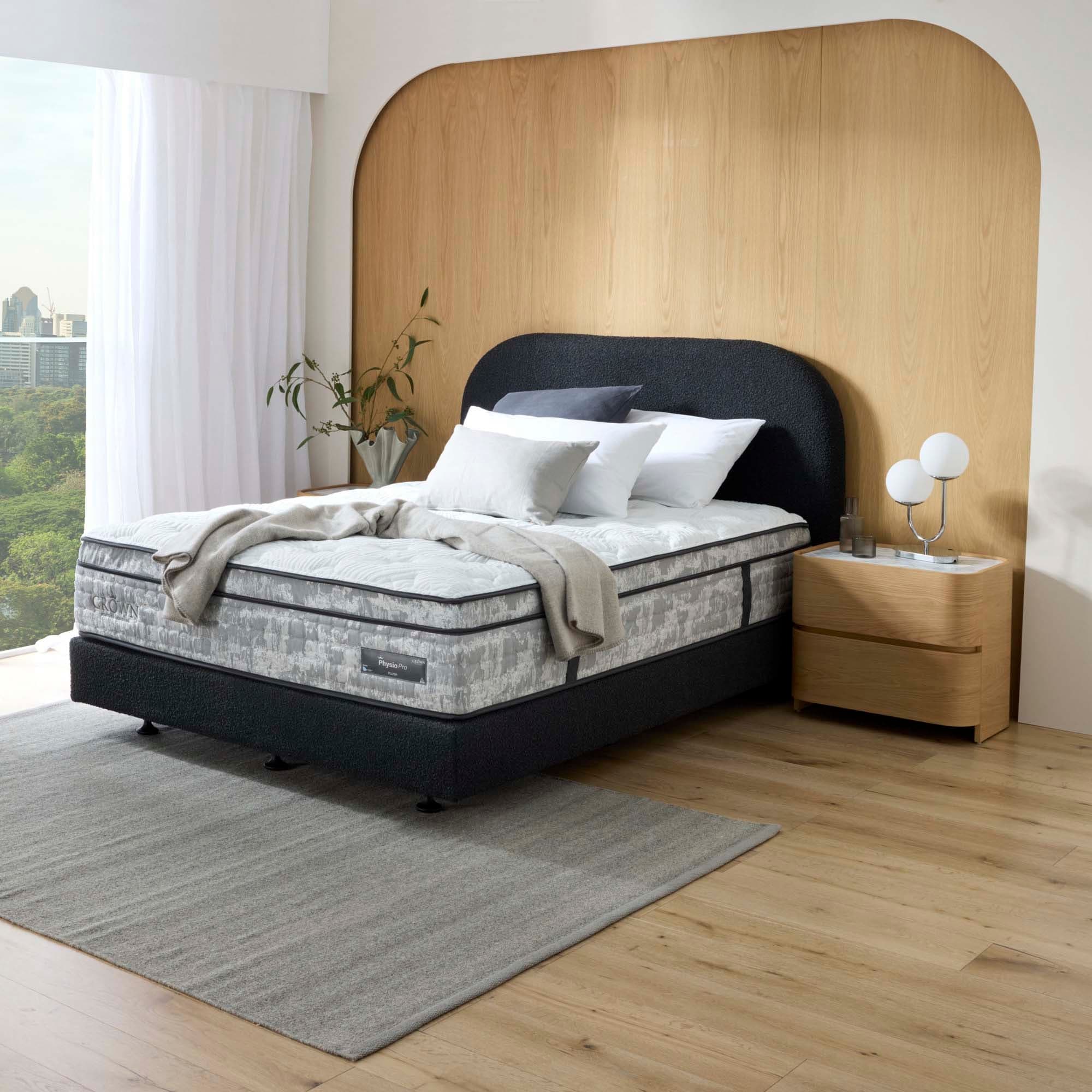 Lifestyle image of the  Physio Pro Plush Qb Mattress from Forty Winks