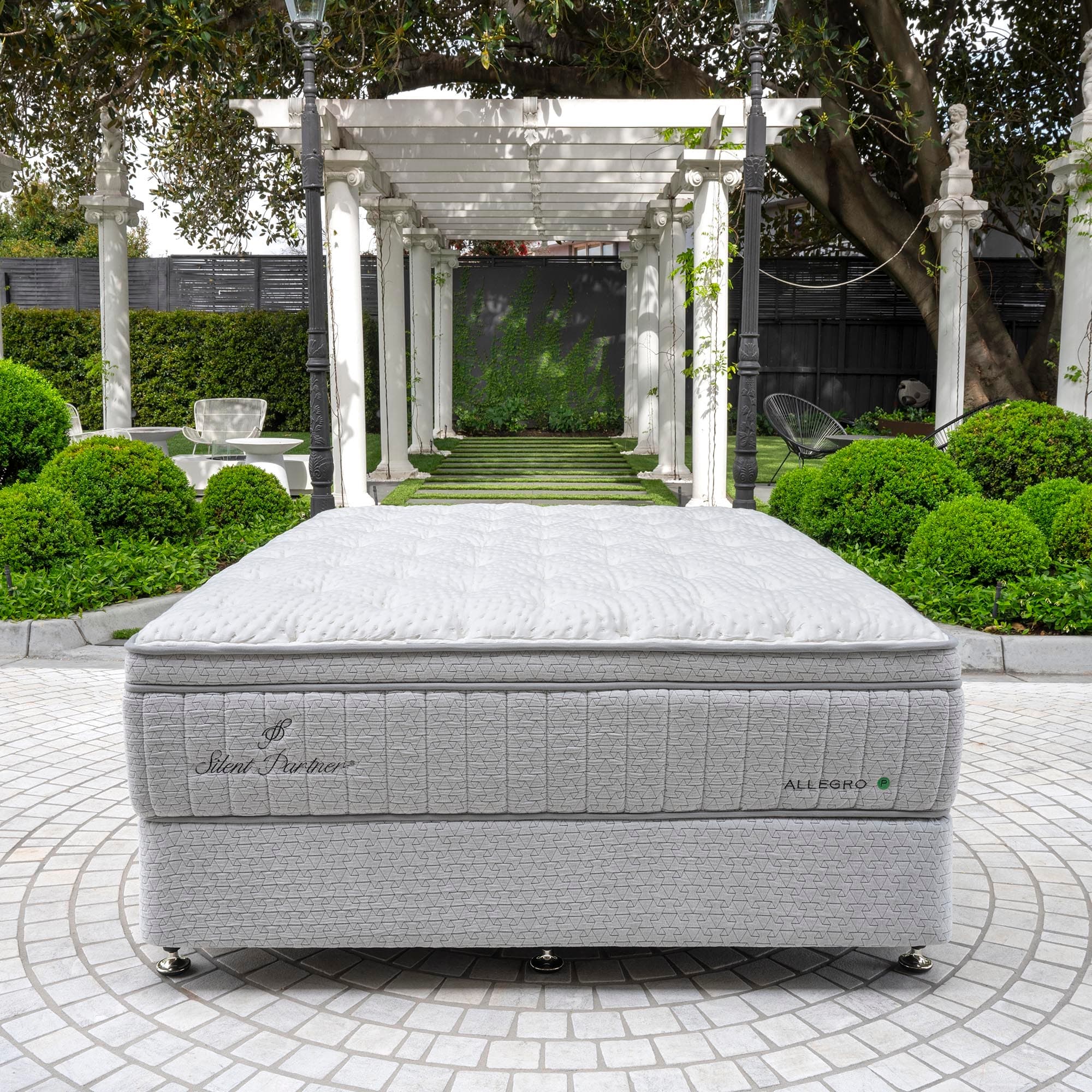 Lifestyle image of the  Allegro Plush Qb Mattress from Forty Winks