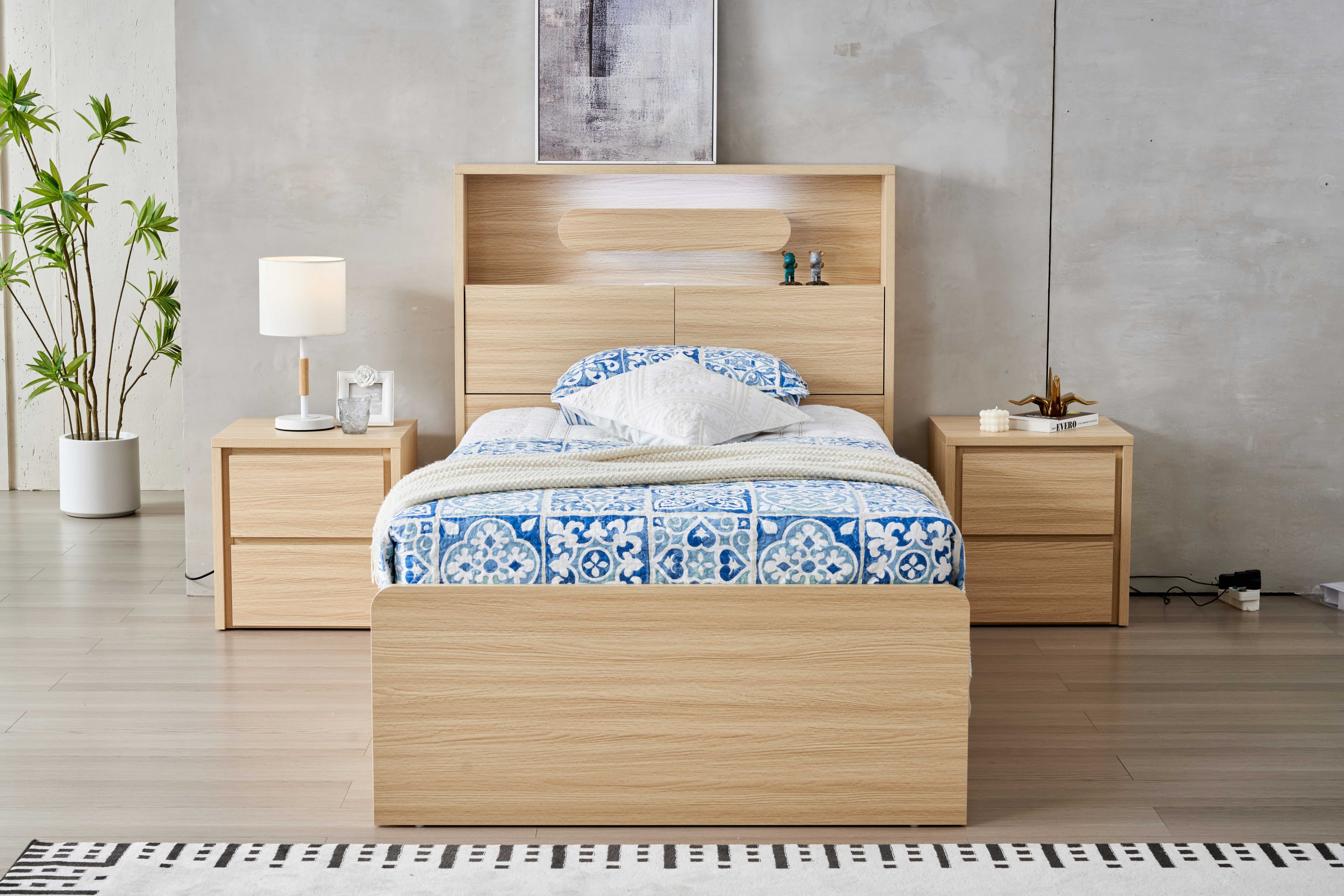 Lifestyle image of the  Nova Alpine Oak Ksb Trundle from Forty Winks