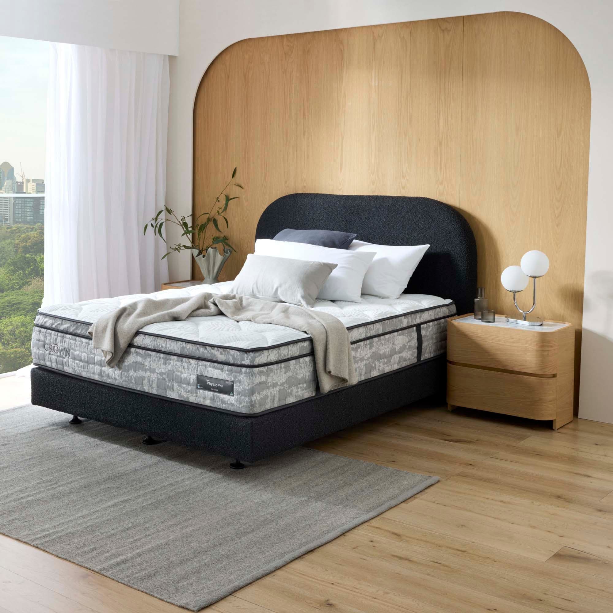Lifestyle image of the  Physio Pro Medium Qb Mattress from Forty Winks