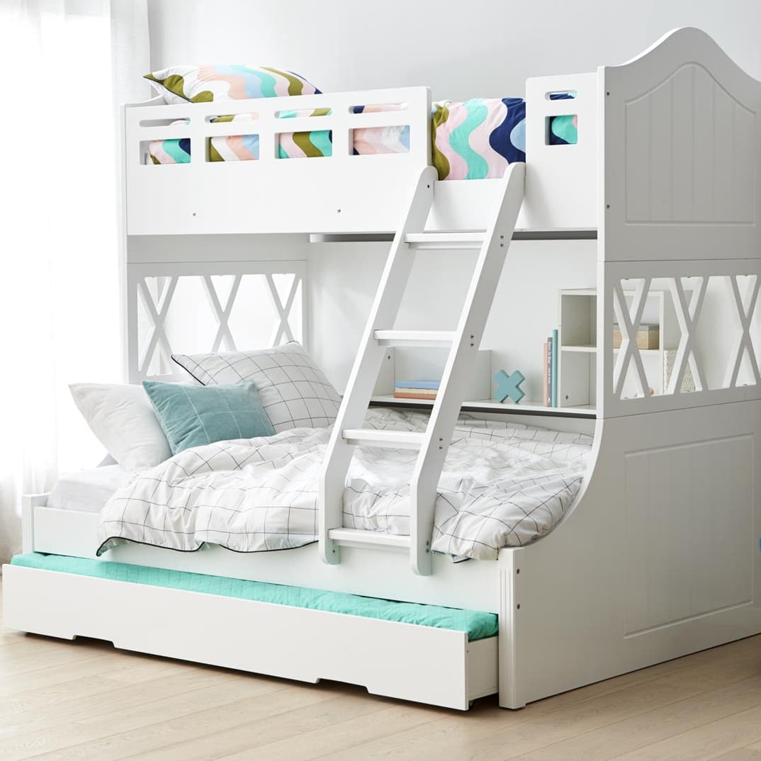 Lifestyle image of the  Snow Bunk Sb/Db Bunk W/Single Trundle from Forty Winks