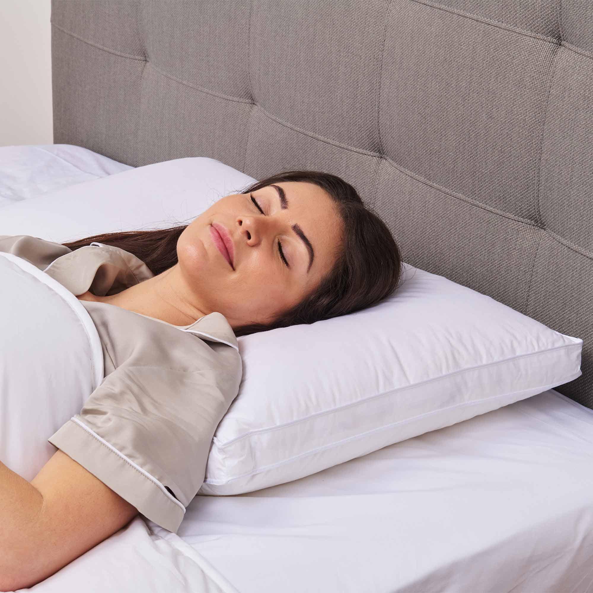 Lifestyle image of the  Goose Down Surround Pillow from Forty Winks