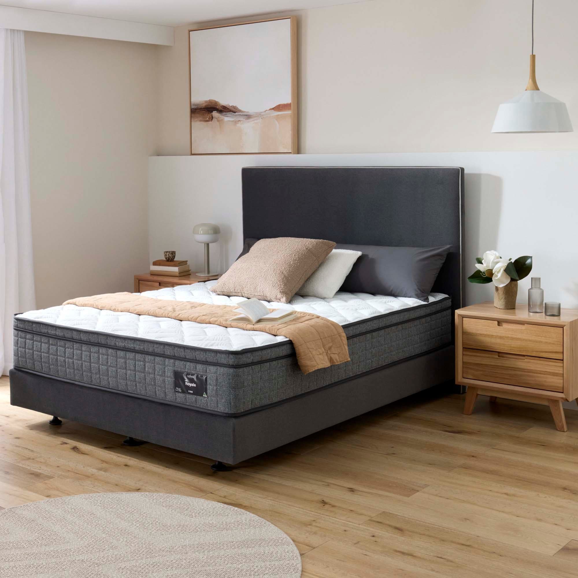 Lifestyle image of the  Royale Firm Qb Mattress from Forty Winks