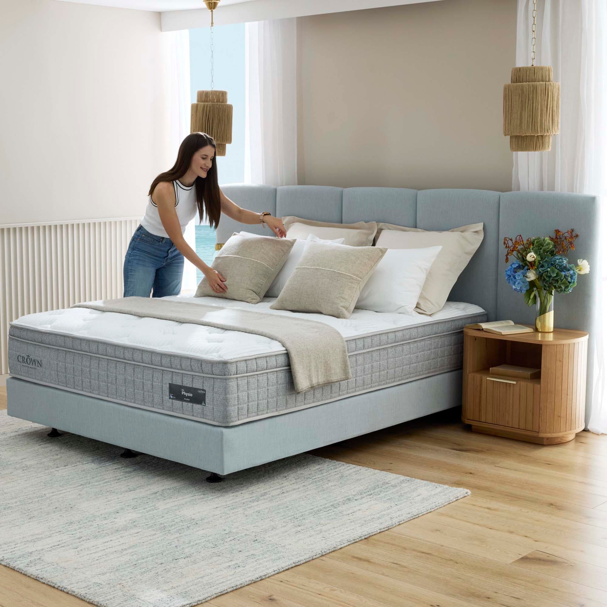 Lifestyle image of the  Physio Plush Qb Mattress from Forty Winks