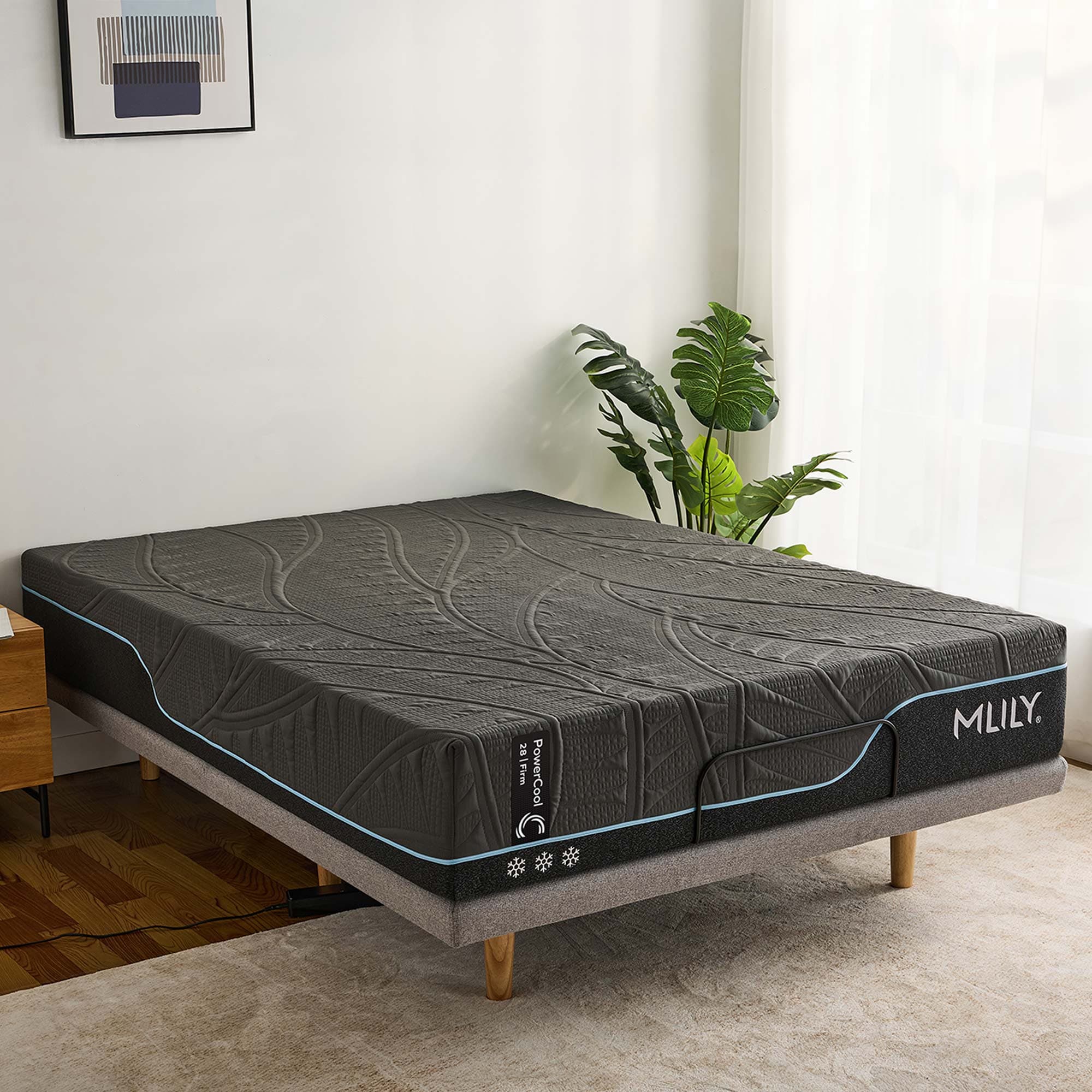 Lifestyle image of the  Mlily Powercool 28 Firm Mattress Qb from Forty Winks