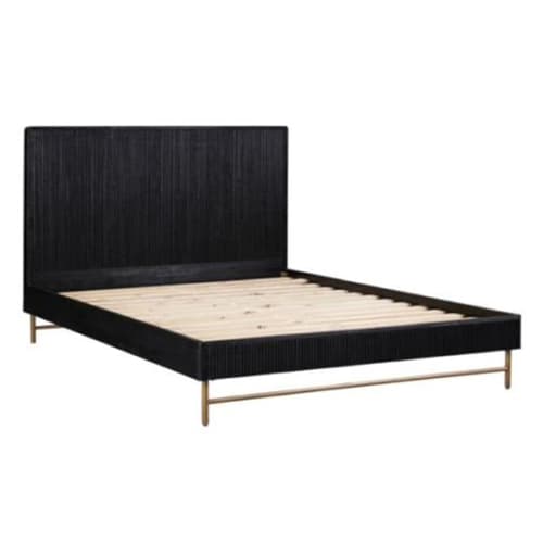 3D image of the  Razzo Queen Bed Black from Forty Winks