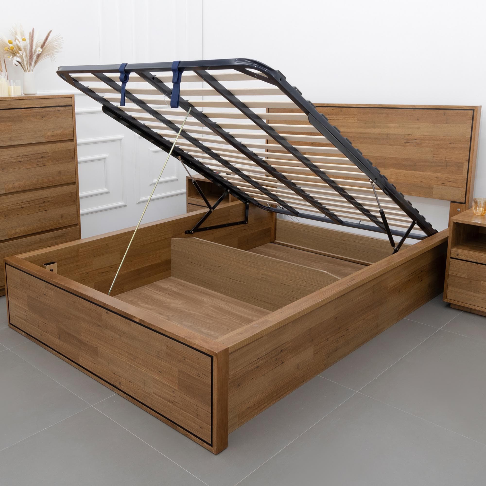 3D image of the  Colorado Qb Bed W/Led & Usb & Gas Lift from Forty Winks