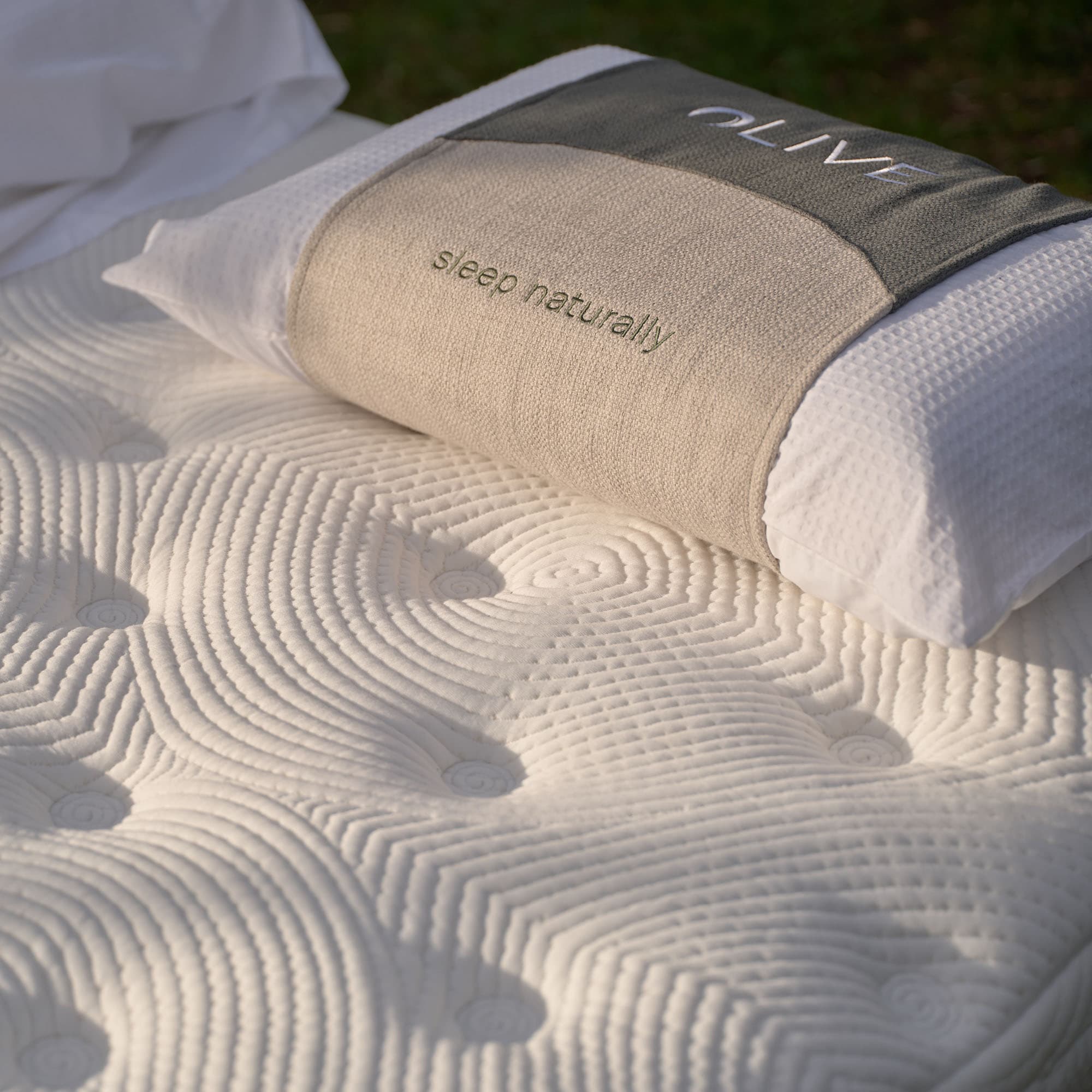 Detail image of the  Olive Tria Qb Mattress from Forty Winks