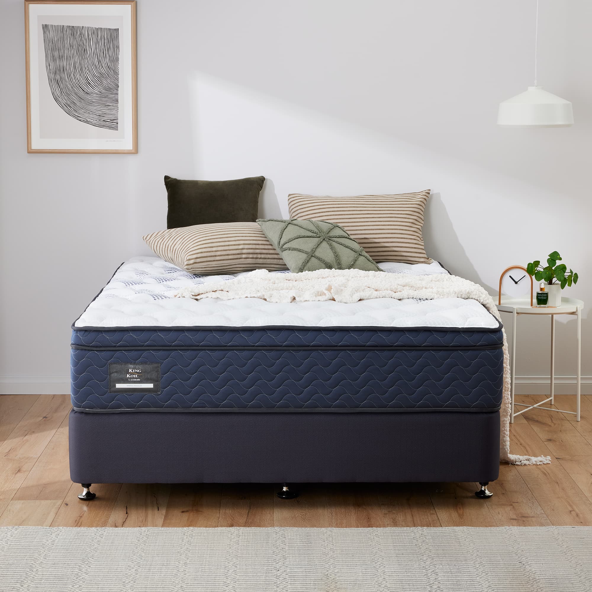 Detail image of the  Malibu Medium Kb Mattress from Forty Winks