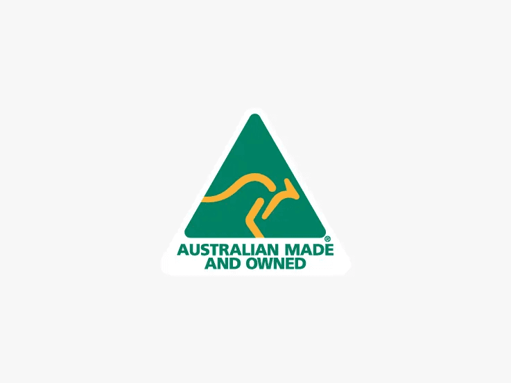 Australian Made and Owned logo