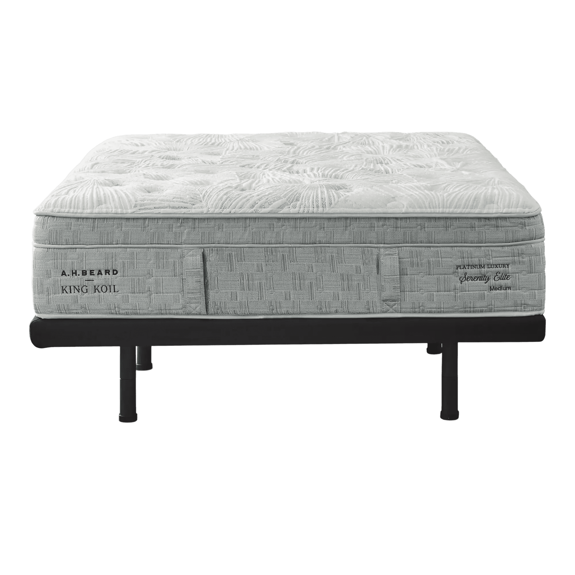 Close-up of a plush to medium mattress comfort layer