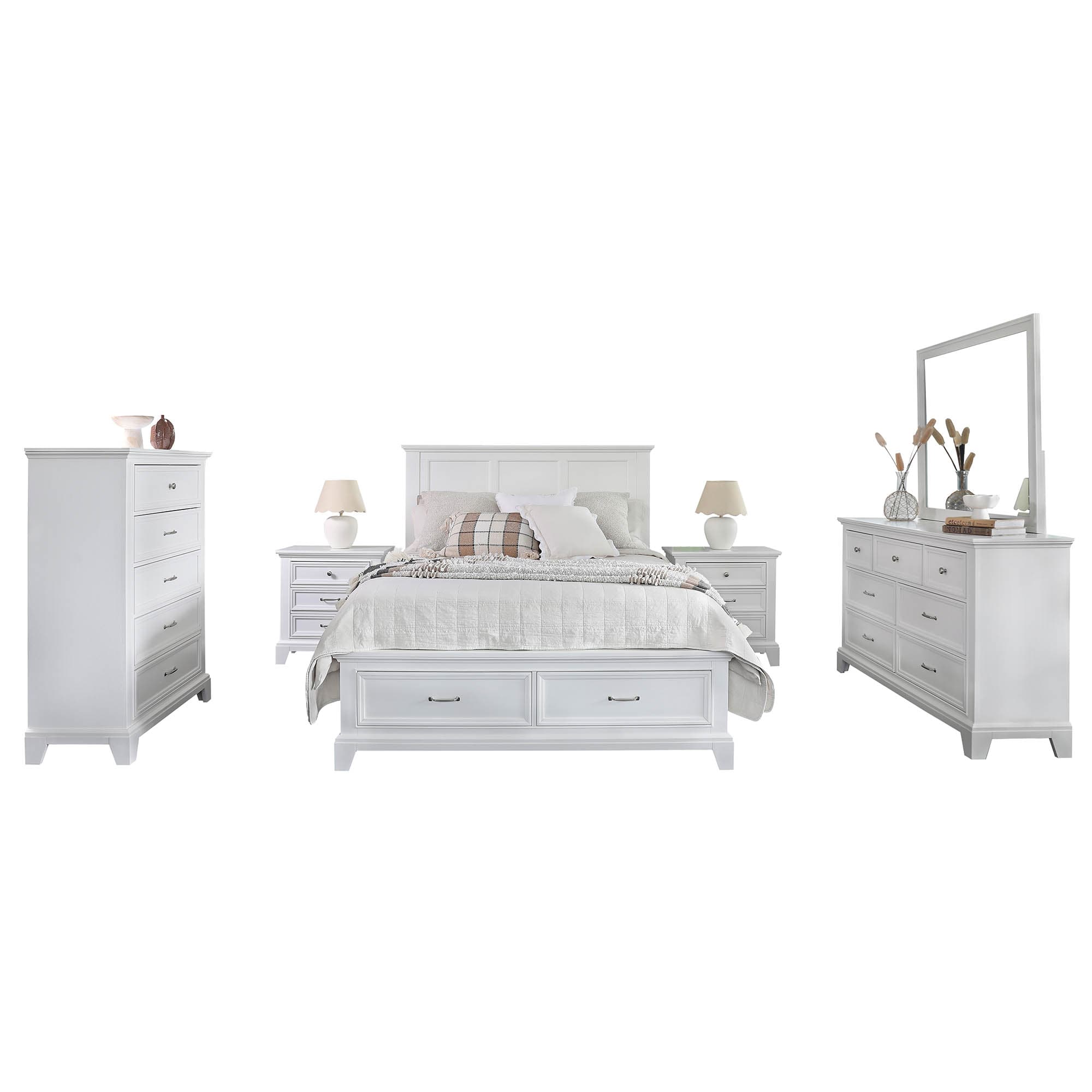 Lifestyle image of the Fulham Dresser Mirror from Forty Winks