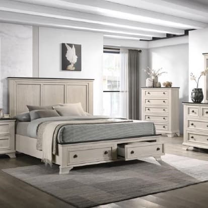 Lifestyle image of the Whitehaven Dresser W/Mirror from Forty Winks