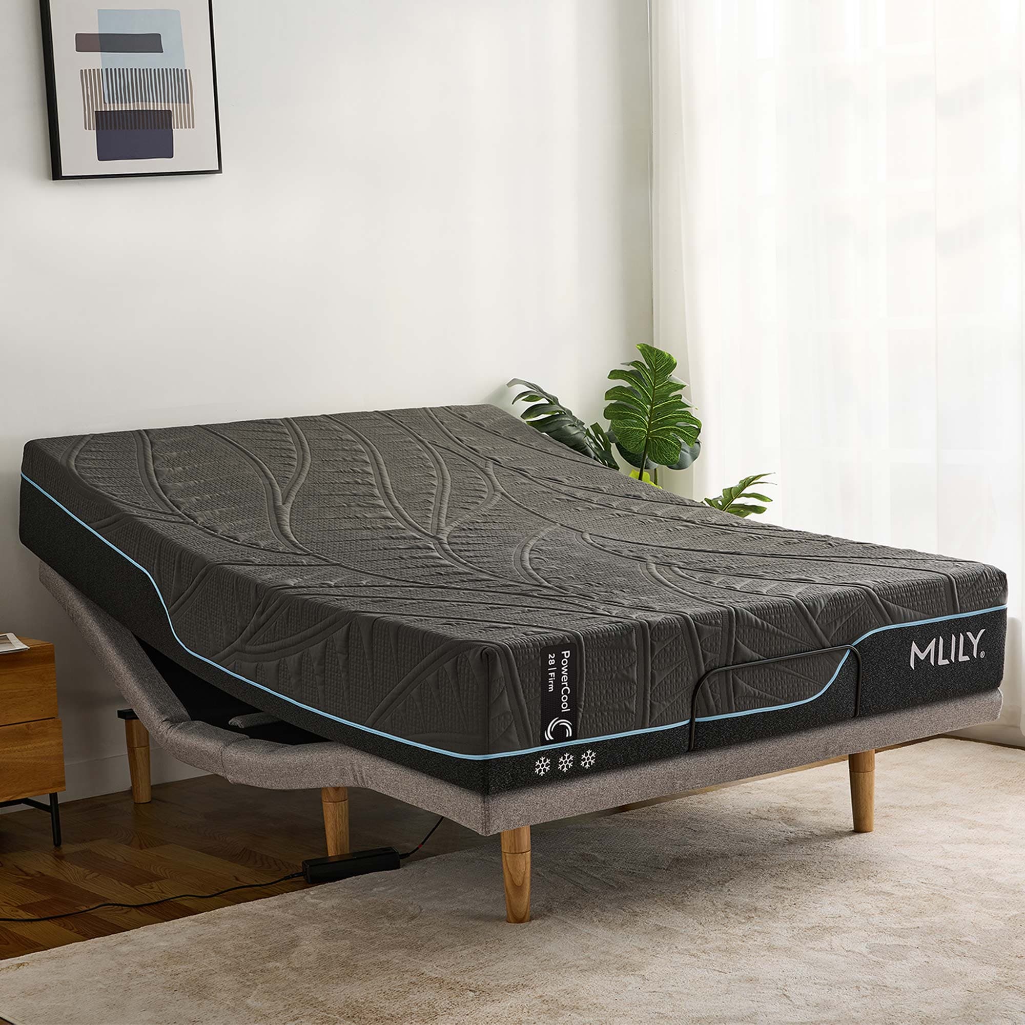 Lifestyle image of the Mlily Powercool 28 Firm Mattress Qb from Forty Winks
