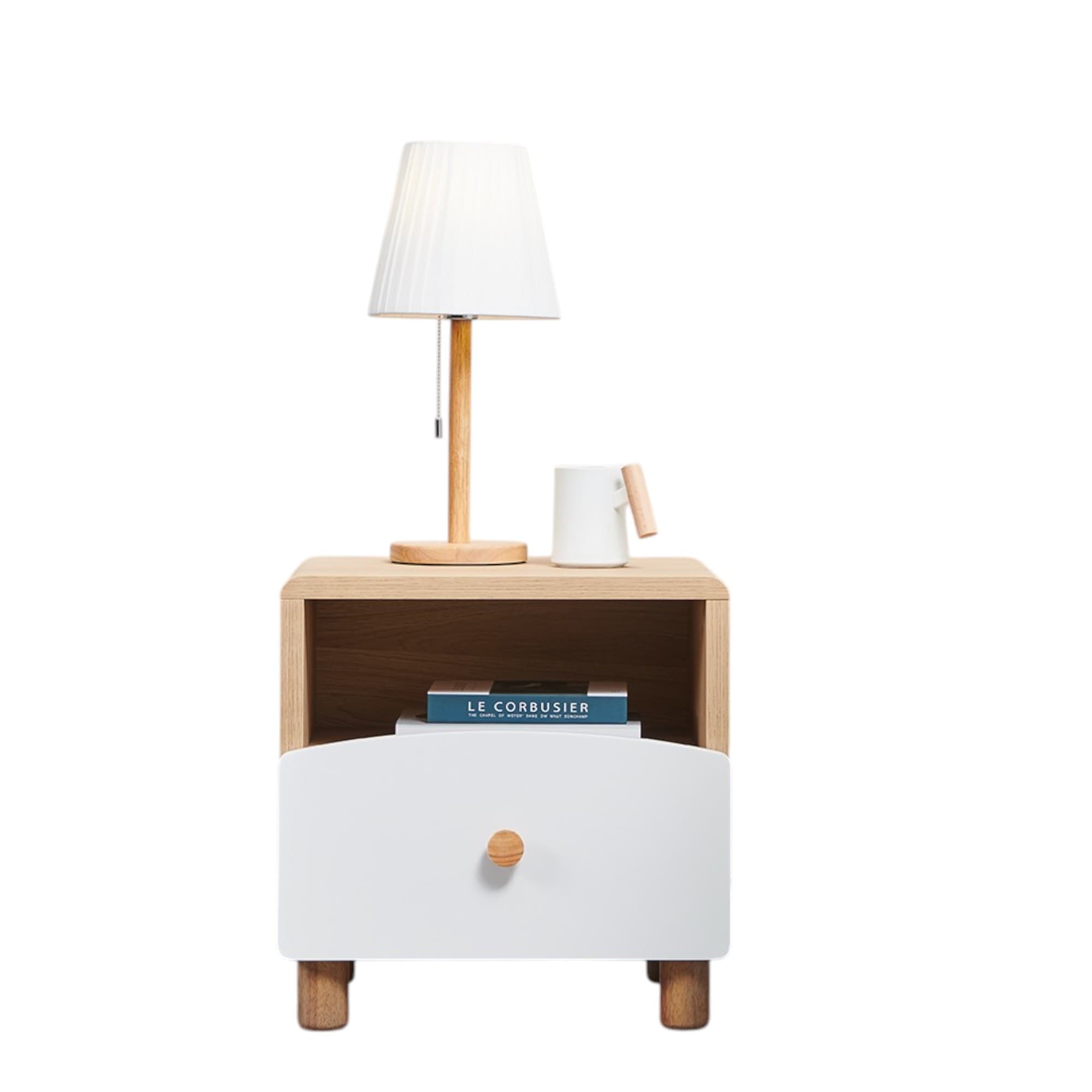 Product image of the Luna Bedside Table 1 Drawer W/Shelf from Forty Winks