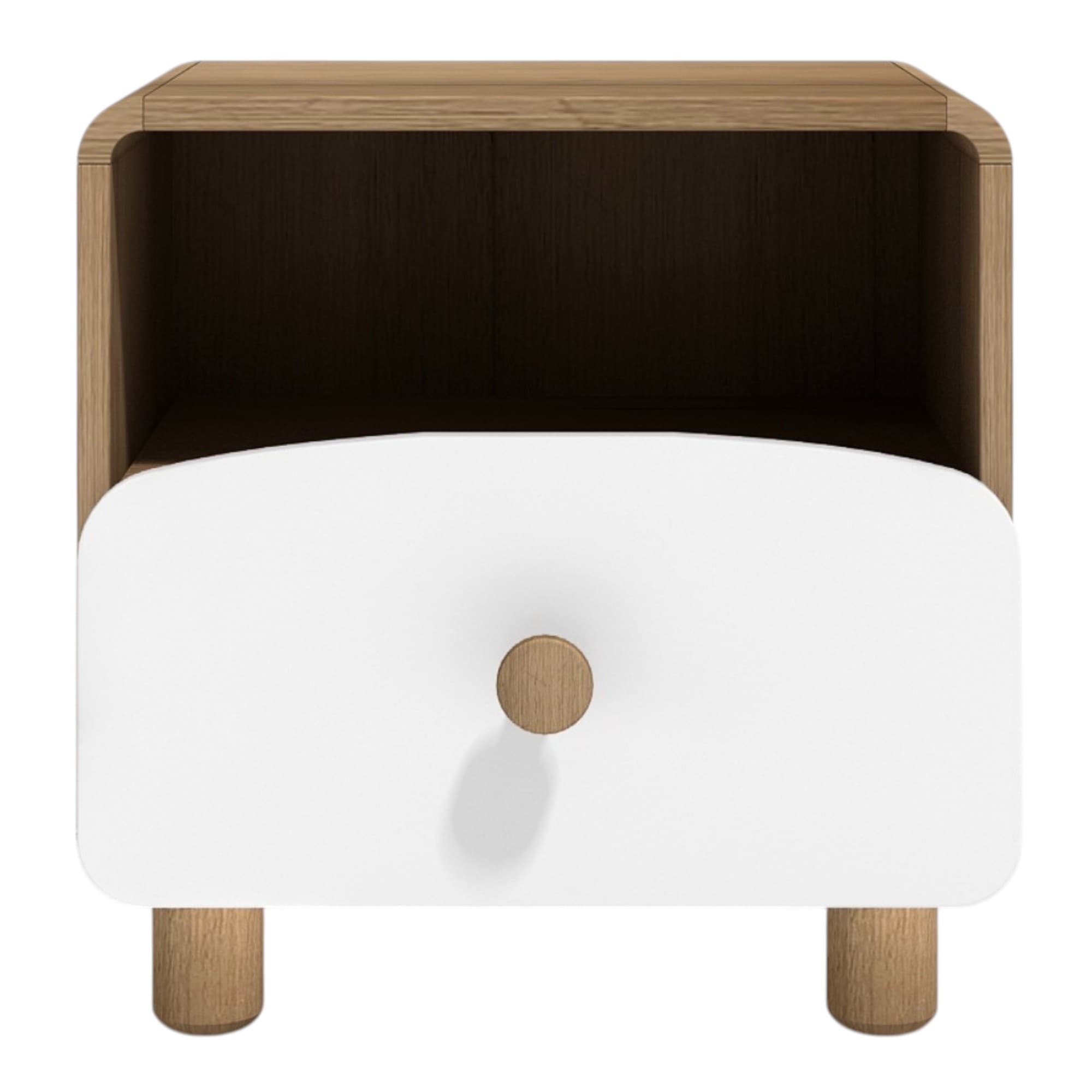 Product image of the Luna Bedside Table 1 Drawer W/Shelf from Forty Winks