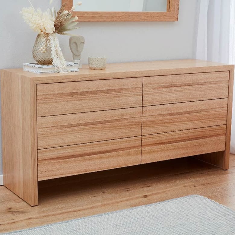 Lifestyle image of the Rialto Dresser 6Drw (Natural) from Forty Winks