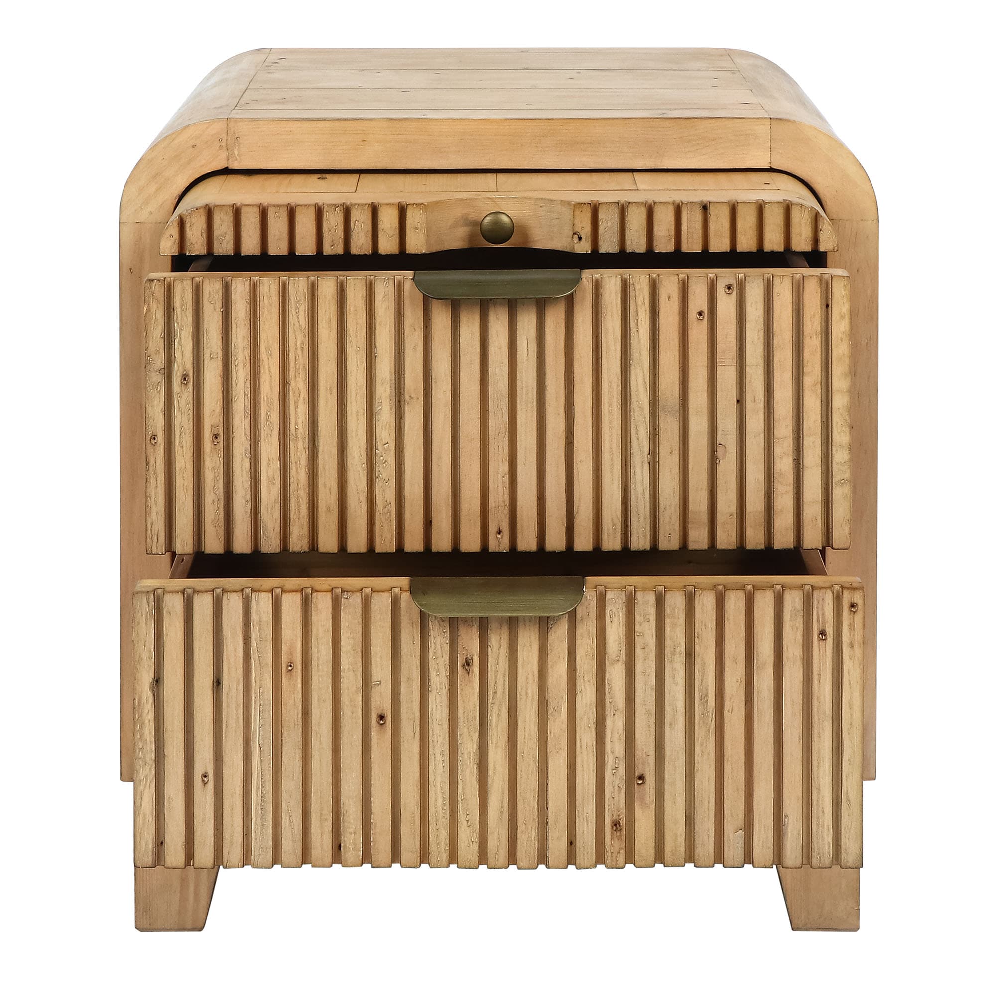 Lifestyle image of the Ollie Bedside Table from Forty Winks