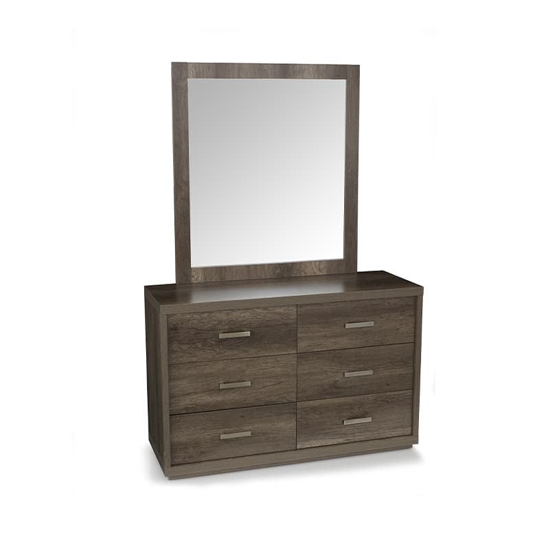 Lifestyle image of the Arc Dresser 6 Drw & Mirror from Forty Winks