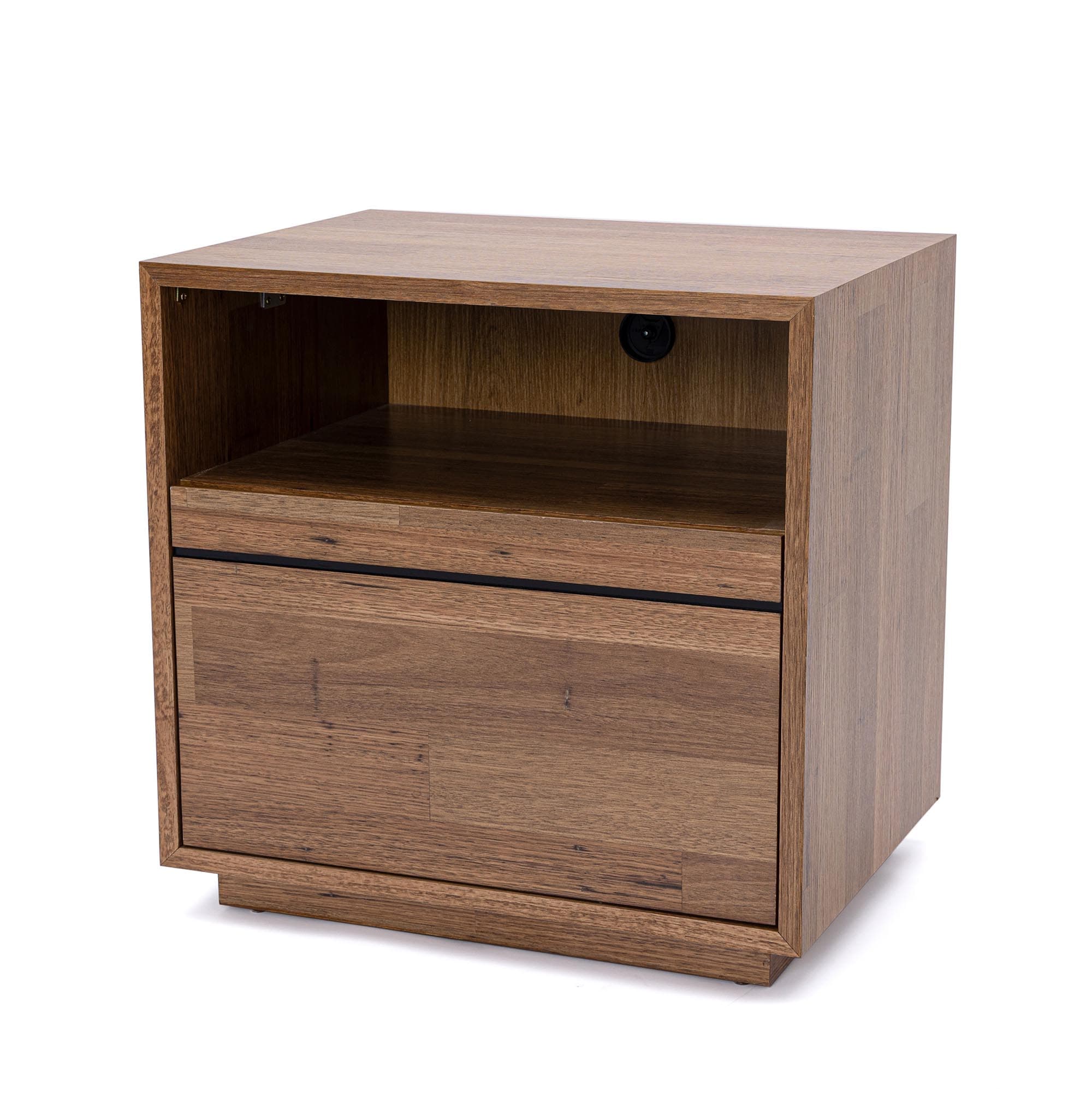 Lifestyle image of the Colorado Bedside Table from Forty Winks