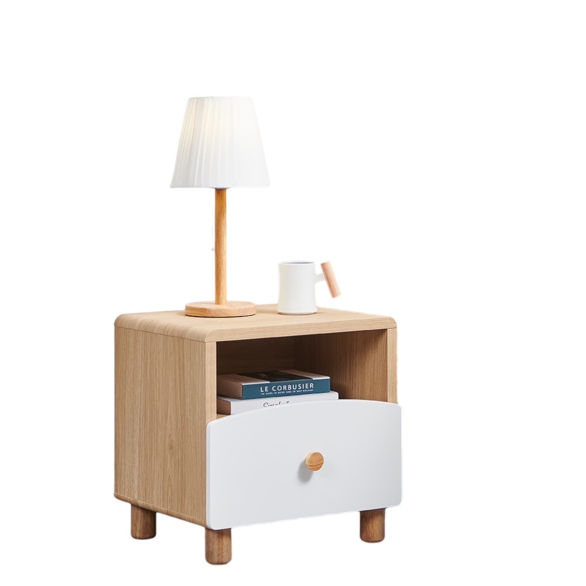 Product image of the Luna Bedside Table 1 Drawer W/Shelf from Forty Winks