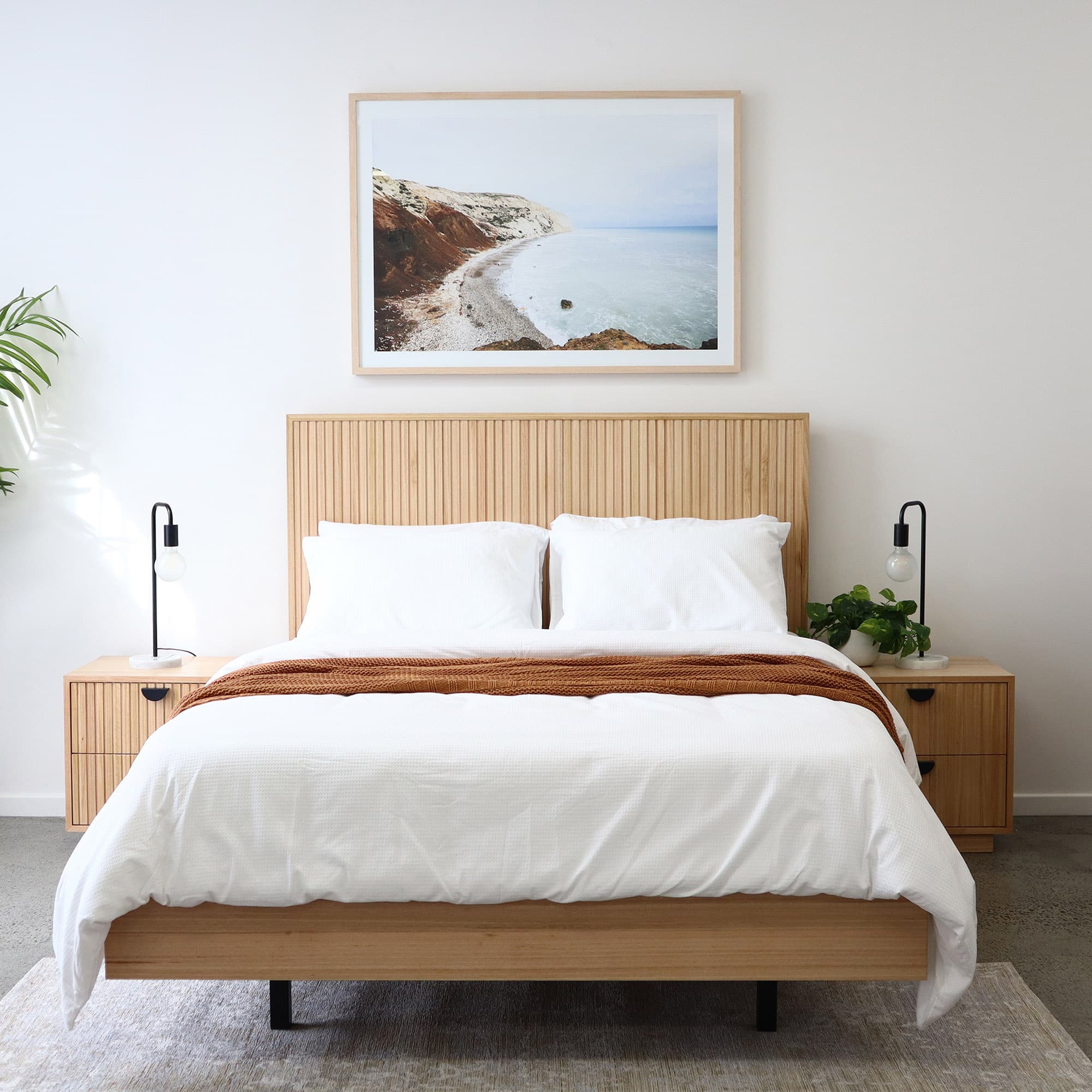 Lifestyle image of the Sebel Bedside Table from Forty Winks