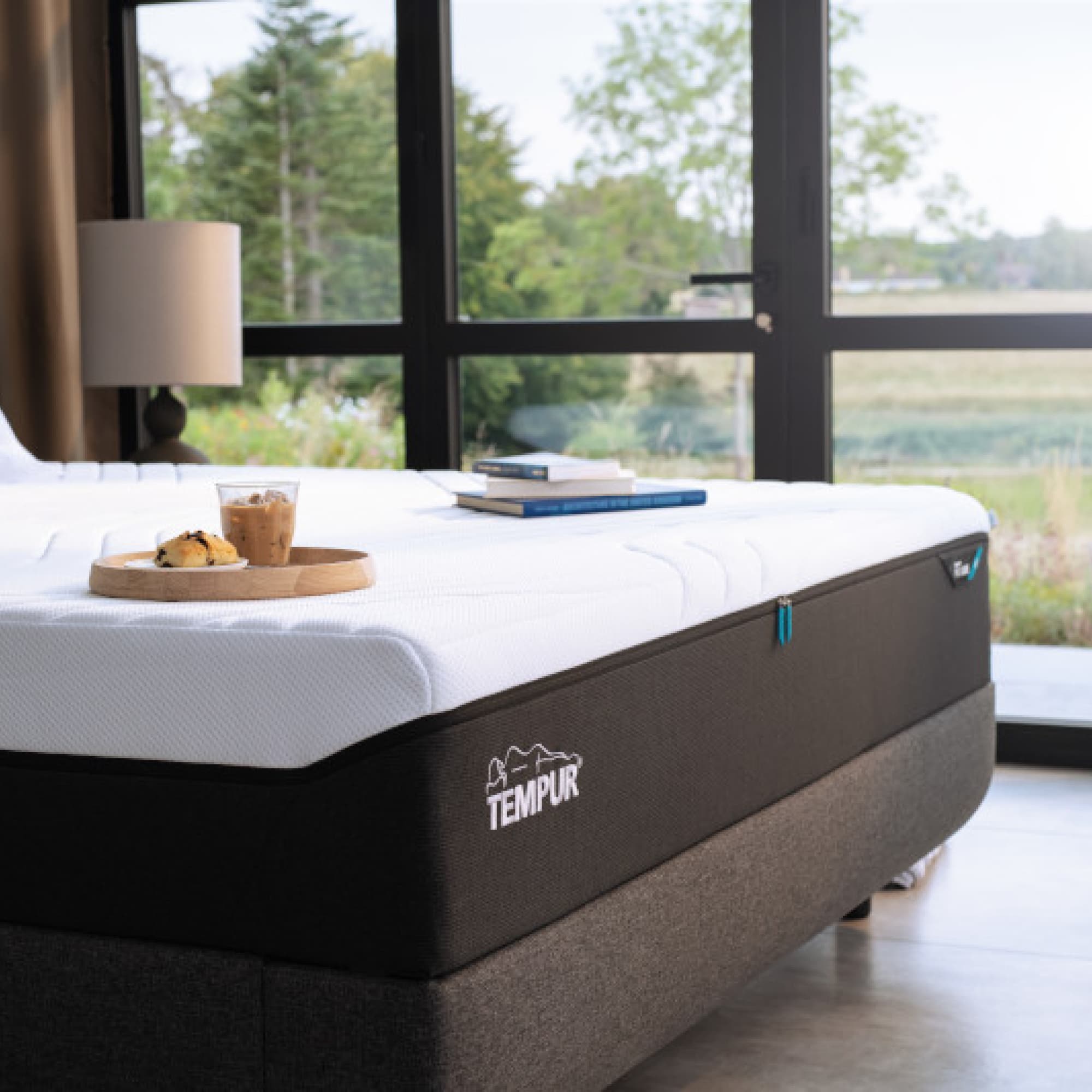 Lifestyle image of the Tempur Coolquilt Pro Luxe Medium Mattress Qb from Forty Winks